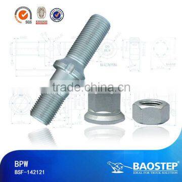 High strength BPW fastener nut and bolt/wheel hub bolt and nut