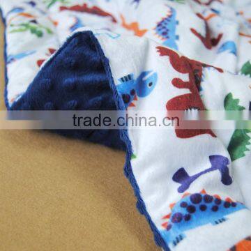 2015 New Design MOQ 10pcs Filled Minky Material Christmas Gifts Baby Quilt Blanket SBQ15090701 photo-3