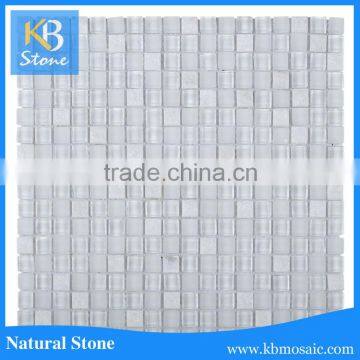 Crystal swimming pool white crystal glassmosaic