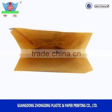 Customized Brown Paper Bags With Zipper Recycled Plastic Food Packaging Bag for Rice photo-5