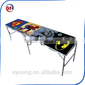 Direct factory customs design aluminum folding beer pong table