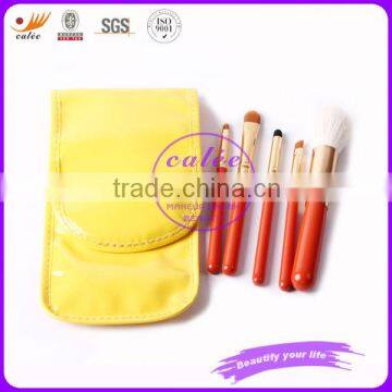 New Yellow Fashion Mini Makeup brush set -5-piece