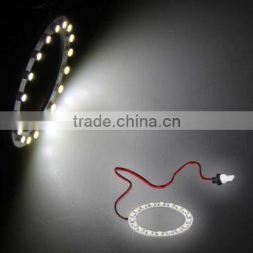 Car Angel Eyes Round Ring 1210 18 White LED Light Lamp Bulb Headlight 60mm Model 1