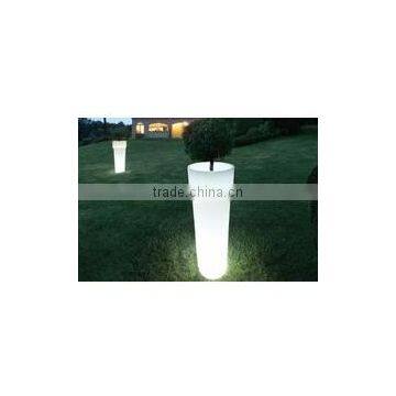 Rotational LED Decorative Flower Pot for Weeding