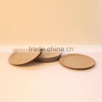 Eco Friendly Biodegradable Wheat Straw Disposable Charger Paper Plate photo-3