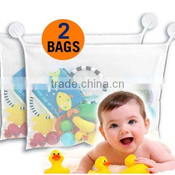 Bath Toy Organizer for Baby Boys and Girls With 2 Strong Suction Cups photo-2