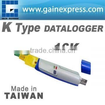 USB Thermocouple Data logger K type with 16K memory w/o LCD display Made in Taiwan