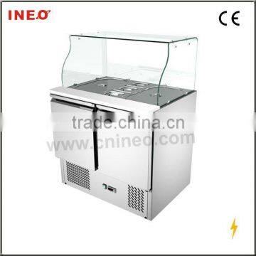 304 Stainless Steel Commercial Counter top Salad Bar/Salad Chiller/Table Top Salad Bar