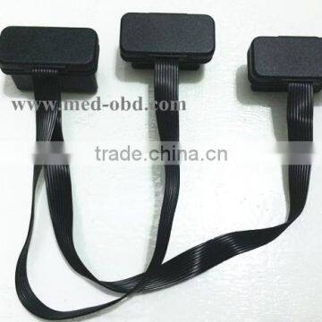 Flat OBD2 Spitter Y Cable Right 16pin Male to 2 Pieces 16pin Female photo-4
