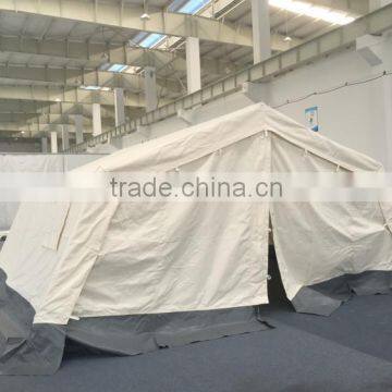Portable Emergency Relief Shelter Medical Tent Refugee Camp With Canvas and Aluminum Frame photo-3