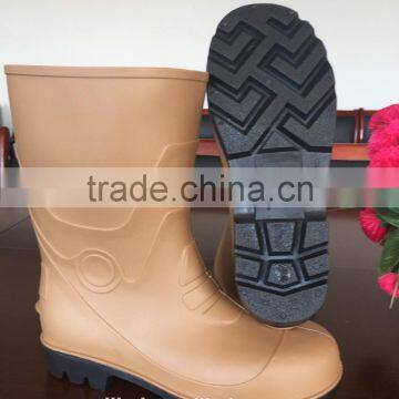 Western Cowboy Men Safety Boots Pvc Rain Boots Safety Shoes photo-2