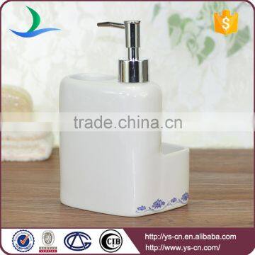 Purple Square Romantic Couple Decal Ceramic Soap Dispenser Bottle photo-4
