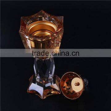 European Style Golden Metal Crystal Incense Burner photo-2