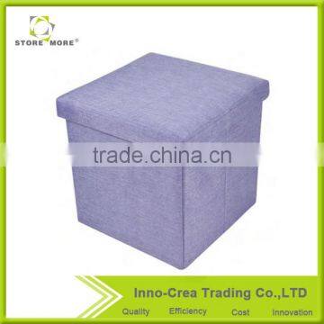 Store More Fabric Foldable Storage Stool photo-5
