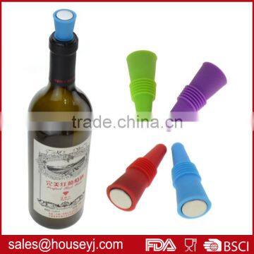 2017 amazon hot sell silicone wine stopper bottle stopper