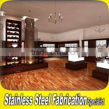 Custom-Made Luxury Stainless Steel Hotel Lobby Interior Design for Sale