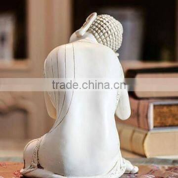 Hand Carved Resin Sleeping Buddha Statue photo-2