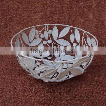Antique Fruit Baskets,Iron Metal Fruit Basket,Designer Fruit Baskets,Mesh Fruit Basket,Leaf Design Fruit Baskets