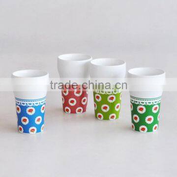 Strengthen Porcelain Cup Mugs of Flashlight Shape