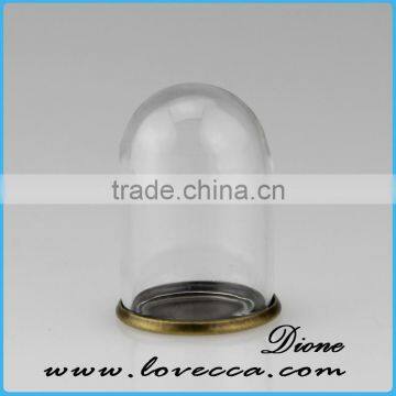 Hot Sale Micro Landscape Glass Cover With Wooden Base /dome Cover Decoration photo-2
