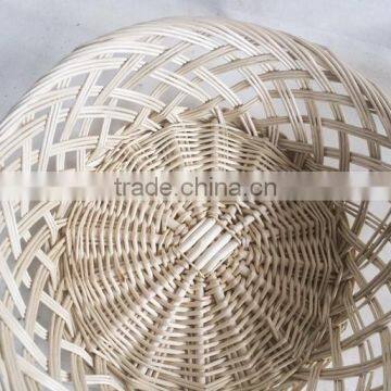 Handwoven Round Wicker Rattan Tray for Food photo-5