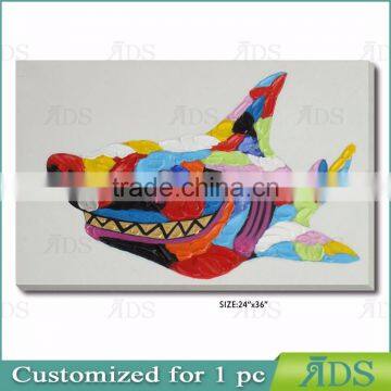 New Original With Colorful Fish Painting photo-4