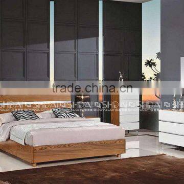 2016 Modern Metal Decorating Furniture Design Plywood Box Bed and Cabinet Sets photo-3