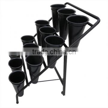 Decorative metal pot plant stand