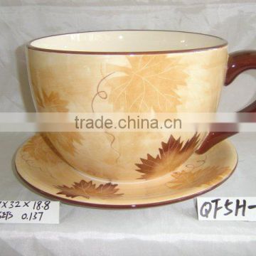 big cup&saucer flower pot SN0335