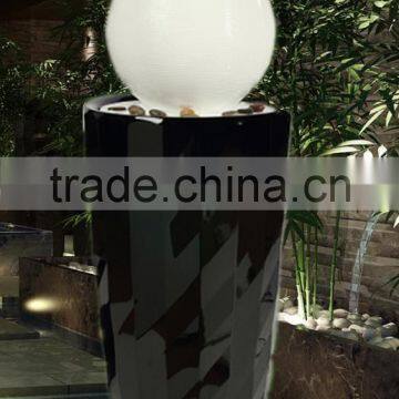 Boutique Diamond Surface Fiber Glass Water Fountain With Led Light photo-3