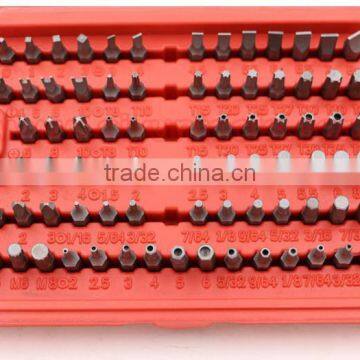 100pcs Screwdriver Bits Set Torx Slotted Phillips Hex Pozidriver Spllne Robertson SPneer Cluth Bits Tri-wing Socket Driver Bit photo-3