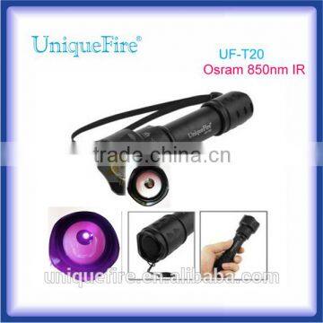 850nm uniquefire uf-t20 ir flashlight torch