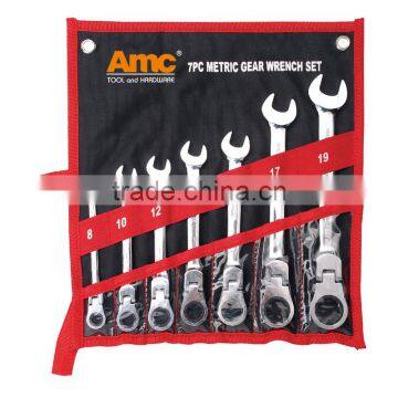 7PC metric gear wrench set (17079 Wrench set, repair tool, hand tool)