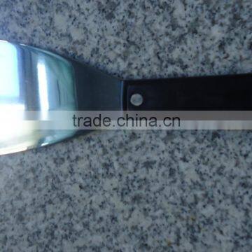 Stainless steel putty knife with plastic handle