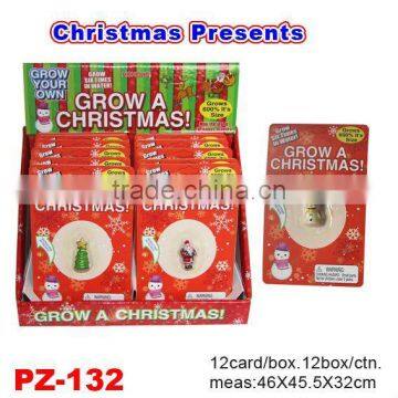 Novelty Water Growing Christmas Toys/Christmas Tree/Santa Claus/Snowman