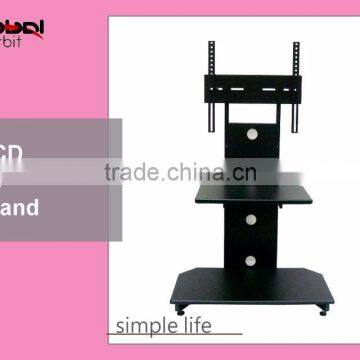 Living Room LCD Furniture Glass Movable Rotate TV Stand photo-2