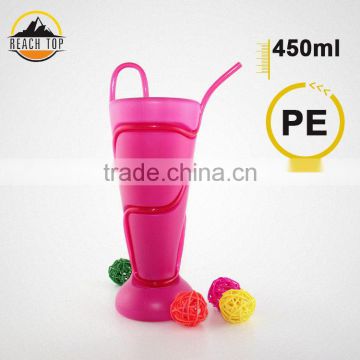 Best Quality Plastic Drinking Water Bottle with a straw