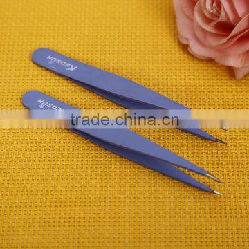 Colorful Paint Spraying Stainless Steel Medical Eyebrow Tweezer in Beauty Salon photo-5