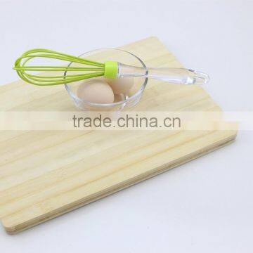 Soft Acrylic Handle Light Green Silicone Egg Whisk photo-6
