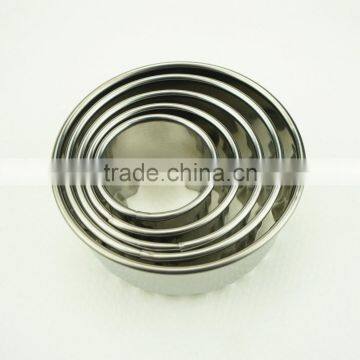 47099 5 Pcs Round Shape Stainless Steel Cookie Cutter Set photo-2