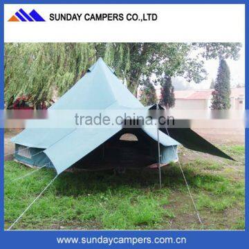 Hot Sell Dia 3m 4m 5m Bell Tents for Camping Canvas Material photo-1