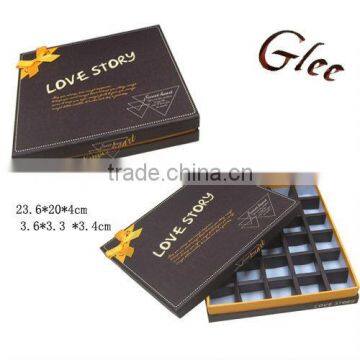 deft desing and reasonable price chocolate packing box