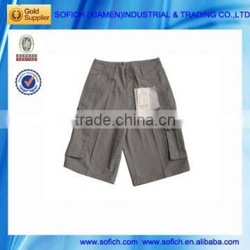 9389 overstock casual solid mens cotton shorts