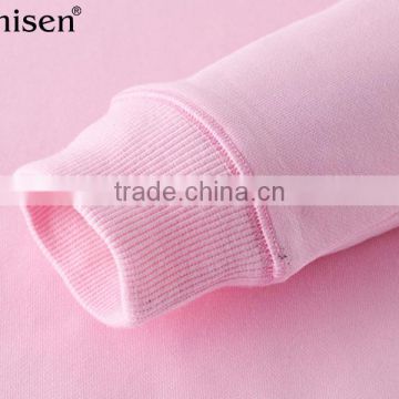 Oem Service Plain Custom Cvc Fleece Crewneck Pullovers Women's Sweatshirts photo-2