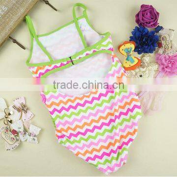 One Piece Summer Sleeveless Bathing Suit Summer Kids Bikini Girl Swimwear 2017 photo-3