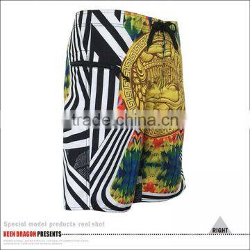 100% Polyester Beach Shorts Large Size Screen Printing Mens Swimwear photo-4
