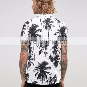 Hot Sale Wholesale Price Summer Casual 180g 100% Cotton Short Sleeve Digital Printing Mens POLO T-shirt photo-2