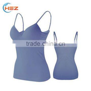 Hsz-8898 Soft Comfortable Smooth Seamless Camisole Lady Underwear Fashion Padded Bra Wholesale photo-2