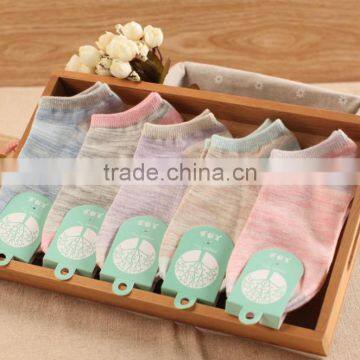 Zm40571b Hot Sale Women Cotton Socks Ladies Fancy Low-cut Liners Socks photo-2