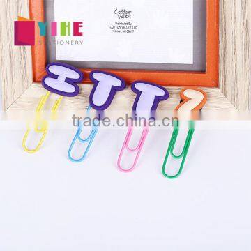 Planner paper clip letters shape silica gel paper clip planner accessories